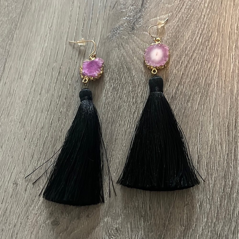 Drusy earrings